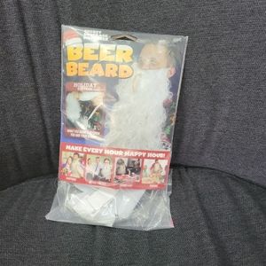 NIP Santa Beer Beard Holiday Edition Secret Beverage Dispenser Christmas Funny